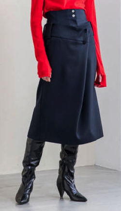 SALT+　19AW　 WAIST DRAPE SKIRT