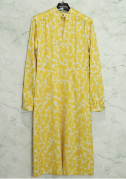 JOHNLAWRENCESULLIVAN (ジョン ローレンス サリバン)/ JSL FROWER PRINTED SATIN HI-NECK DRESS