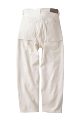 KURO(クロ)Loose Denim Two Tuck Wide Trousers