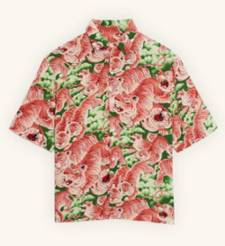 Sandro Paris　Short-sleeved printed shirt