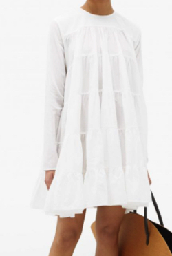Merlette　Soliman tiered cotton mini dress