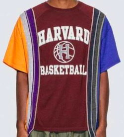 NEEDLES 7 CUTS COLLEGE TSHIRT MULTICOLOR