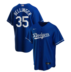 Replica Los Angeles Dodgers Cody Bellinger #35 Blue Cool Base Jersey
