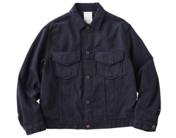 KURO　Level Pocket Switched Denim Jacket / Black