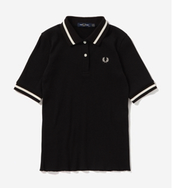 FRED PERRY　ストレッチ リブポロシャツ