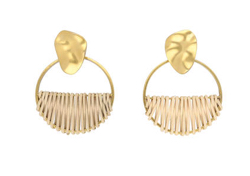 ADER.bijoux　RATTAN circle earring (gold / silver )