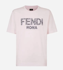 FENDI　ピンクコットン Tシャツ