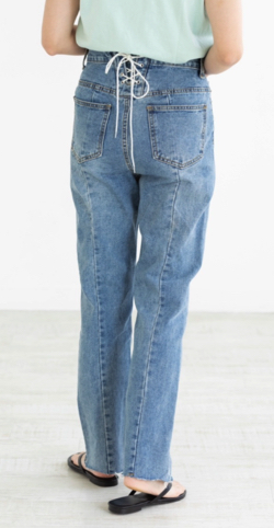 mite　back silhouette denim