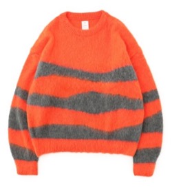Name. 　WAVE STRIPED MOHAIR KNIT