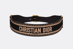 Christian Dior　エンブロイダリー キャンバス ベルト