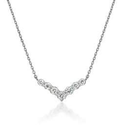 STAR JEWELRY　Pt950 ネックレス DIAMOND NECKLACE