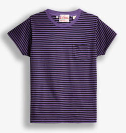 LEVI'S(R) VINTAGE CLOTHING 1950'S SPORTSWEAR Tシャツ PURPLE STRIPE TONAL