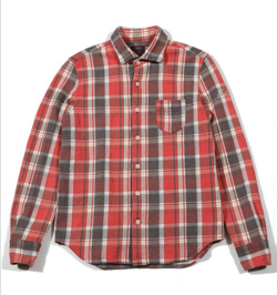 TMT　COLLOR OFF HEAVY NELL CHECK SHIRTS