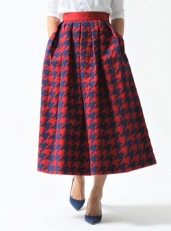 SHE Tokyo　Anna houndstooth red/navy