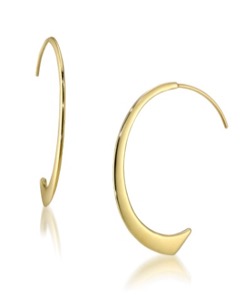 STAR JEWELRY　K10 ピアス GOLD HOOP PIERCED EARRINGS