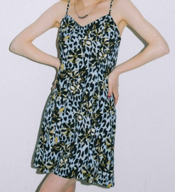 X-girl　FLORAL LEOPARD ALOHA CAMISOLE DRESS