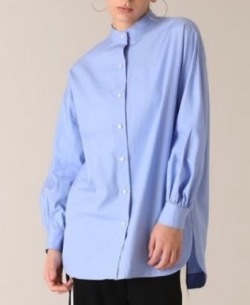 【めざましテレビ・8】永島優美 衣装ブルーのビッグシャツ