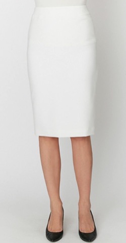 白いタイトスカート