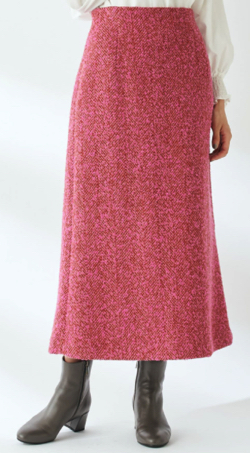ピンクのマーメイドスカート