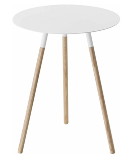 ホワイトx木製のテーブルランプ