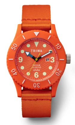 オレンジの腕時計