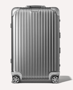 シルバーのスーツケース