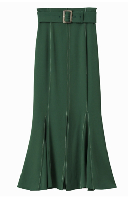 グリーンのマーメイドスカート