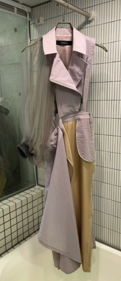 ピンク系のデザインドレス