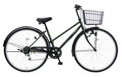 ダークグリーンの自転車