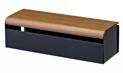 木製xブラックの収納ボックス