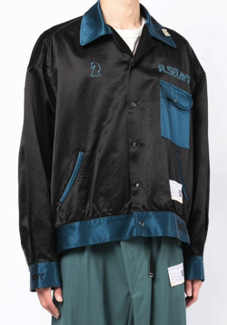 【レオ】ブラックxブルーのジャケット