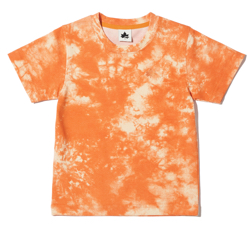 オレンジのタイダイ柄Tシャツ