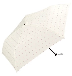 白いドット傘