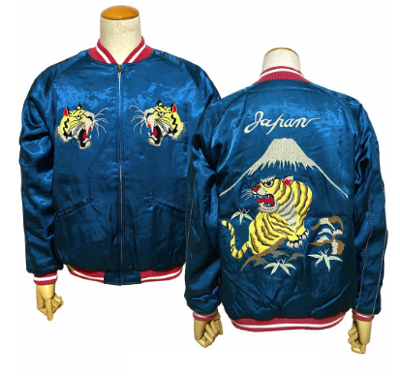 HOUSTON(ヒューストン)・ブルーのタイガープリントジャケット