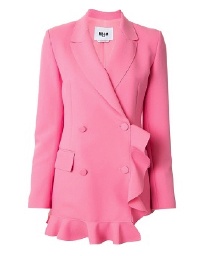 【ミイヒ】ピンクのフリンジジャケット