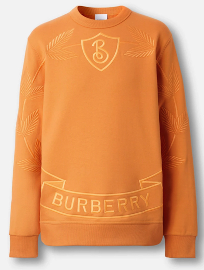 BURBERRY(バーバリー)・オレンジのロゴスウェット