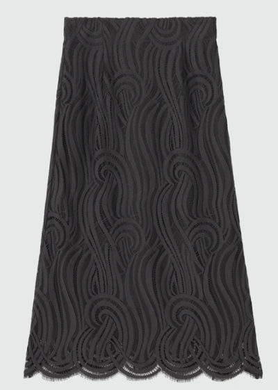 レースナロースカート(黒)