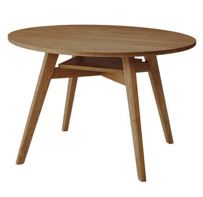 ADDAY(アディ)・木製の円形ダイニングテーブル