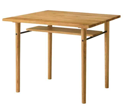 NEAL(ニール)・木製の正方形ダイニングテーブル