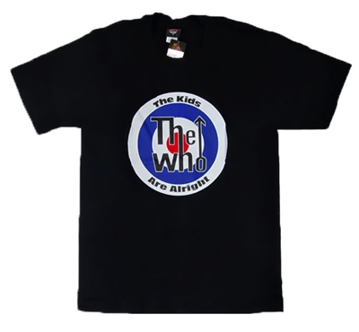 THE WHO(ザ・フー)・ブラックのプリントTシャツ