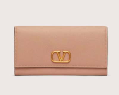 Valentino(ヴァレンティノ)・ピンクベージュの長財布