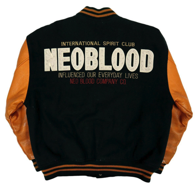 NEO BLOOD TOKYO(ネオブロードトーキョー)・ブラウンxダークグリーンのレザージャケット