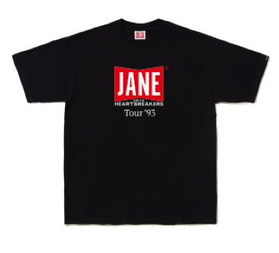 JANE & THE HEART BREAKERS(ジェーン アンド ザ ハートブレイカーズ)・ブラックのロゴTシャツ