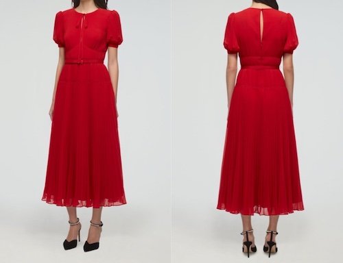 リバーサルオーケストラ初音(門脇麦)赤い半袖のドレス