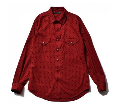 MINEDENIM(マインデニム)・赤いドットシャツ