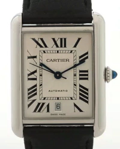 Cartier(カルティエ)・ブラックxシルバーの腕時計