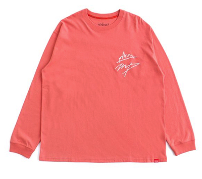 Manhattan Portage(マンハッタンポーテージ)・ピンクのロングTシャツ
