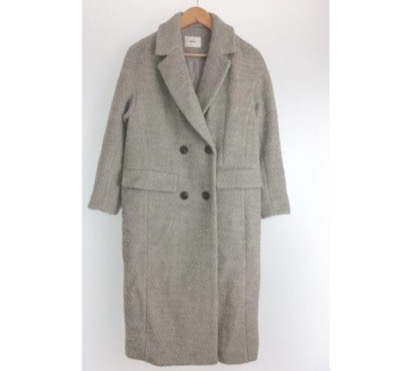 MURUAグレーのオーバーコート/ブラッシュアップライフ安藤サクラ衣装(着用コート)