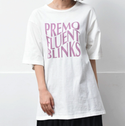 RETRO GIRL(レトロガール)・ホワイトのロゴTシャツ