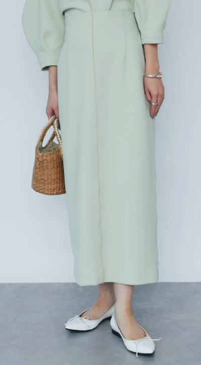La boutique BonBon(ラブティックボンボン)・ミントグリーンのナロースカート